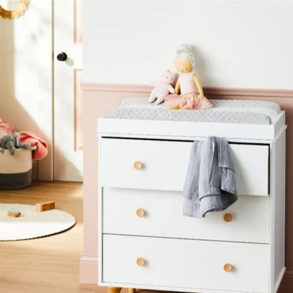 Cloud Island Wipeable Changing Pad Cover with Plush Sides Arrows - Gray New - Picture 3 of 4